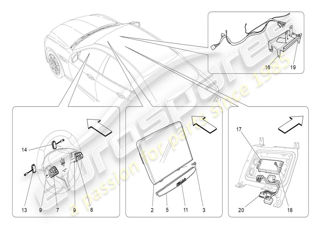 maserati ghibli (2019) diagramma delle parti del sistema it