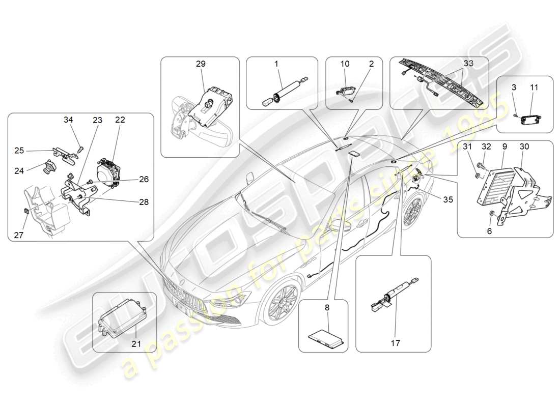 maserati ghibli (2017) diagramma delle parti del sistema it