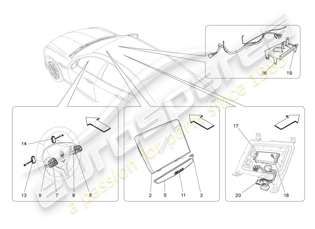 maserati ghibli (2017) diagramma delle parti del sistema it