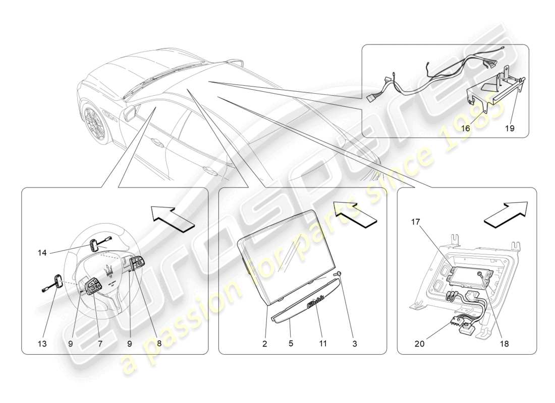 maserati ghibli (2018) diagramma delle parti del sistema it