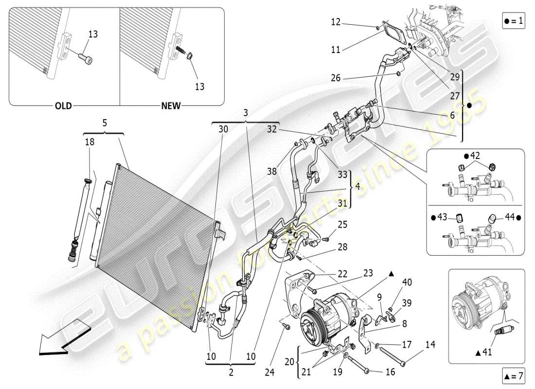 maserati ghibli (2019) centralina a/c: dispositivi vano motore schema particolare