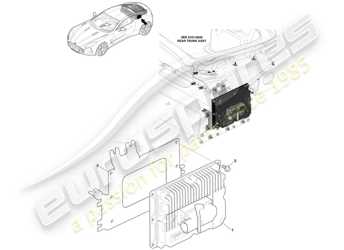 aston martin one-77 (2011) controller pi-shurlock diagramma delle parti