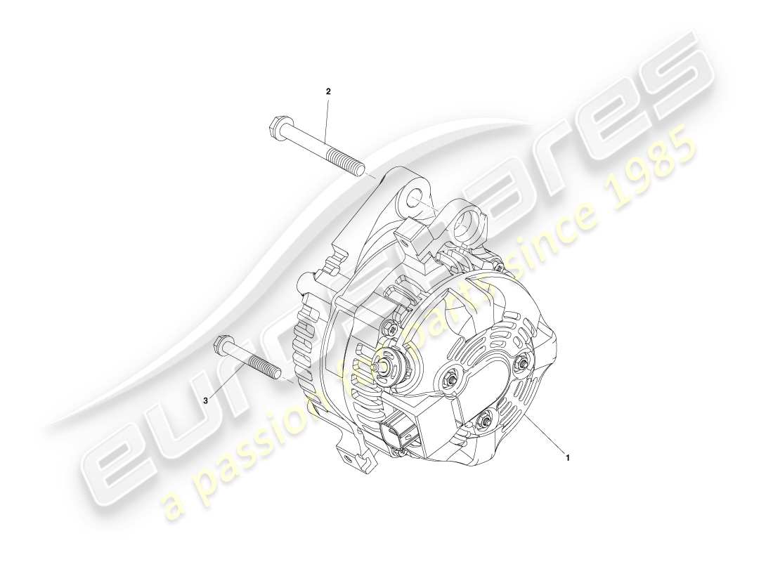 aston martin cygnet (2012) alternatore diagramma delle parti