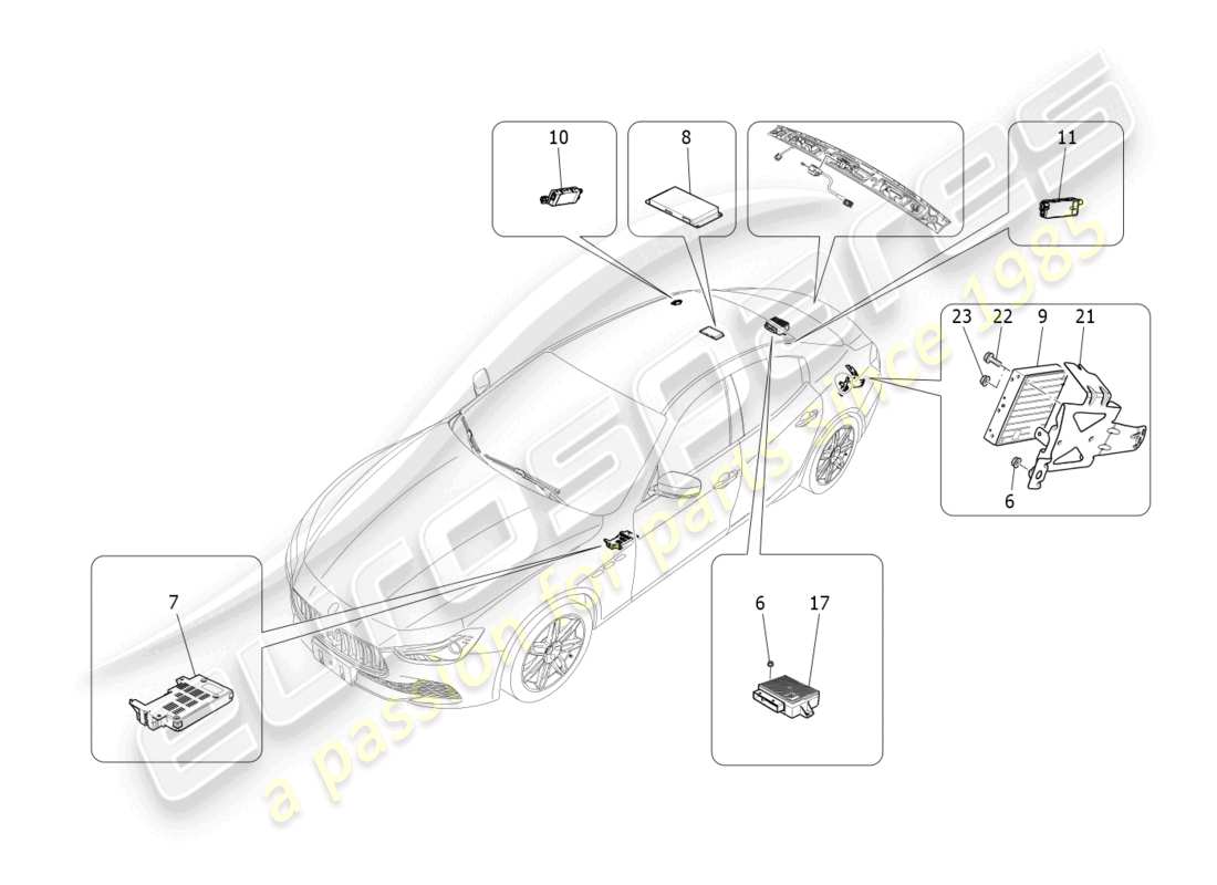 diagramma della parte contenente il codice parte 670035098