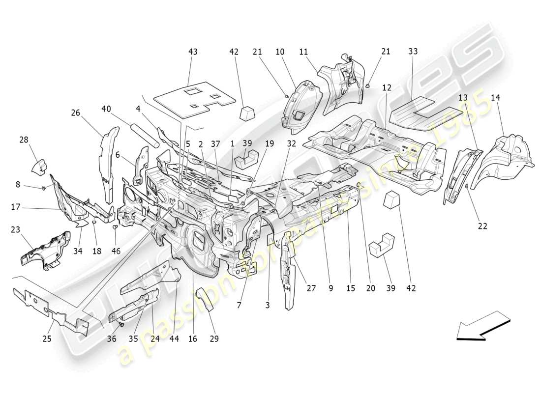 diagramma della parte contenente il codice parte 670009241