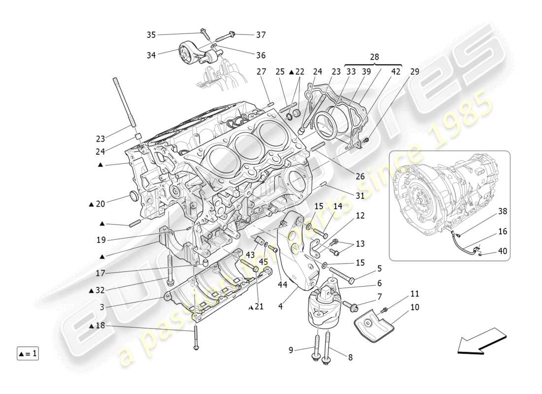 diagramma della parte contenente il codice parte 985000279