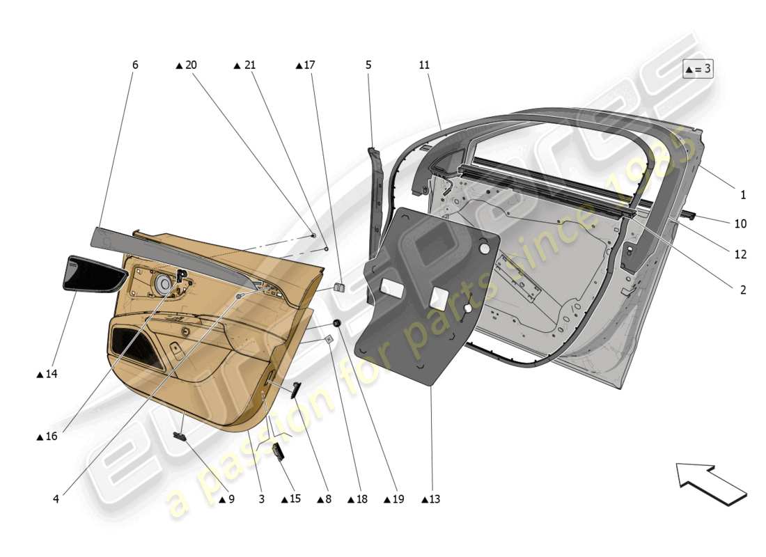 diagramma della parte contenente il codice parte 670199112