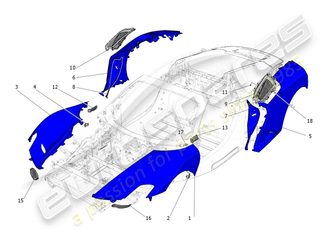 diagramma della parte contenente il codice parte 670175685