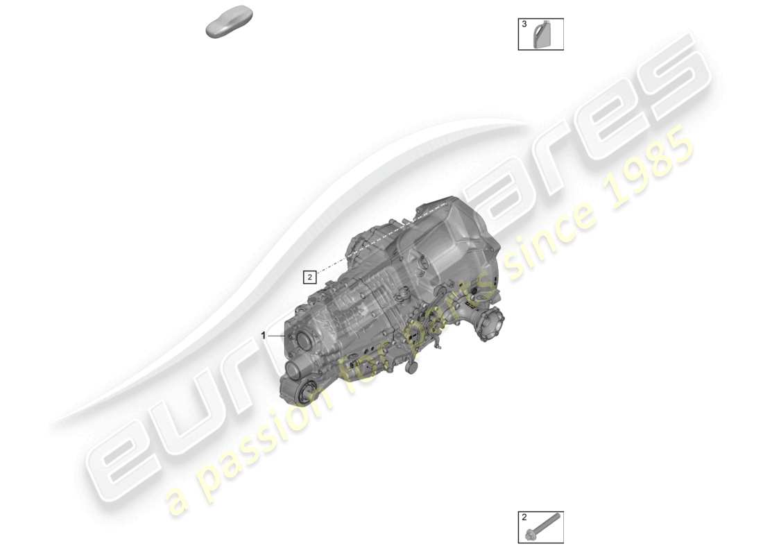 porsche 2021 (992-1 turbo / s) diagramma delle parti del fluido di trasmissione del cambio manuale
