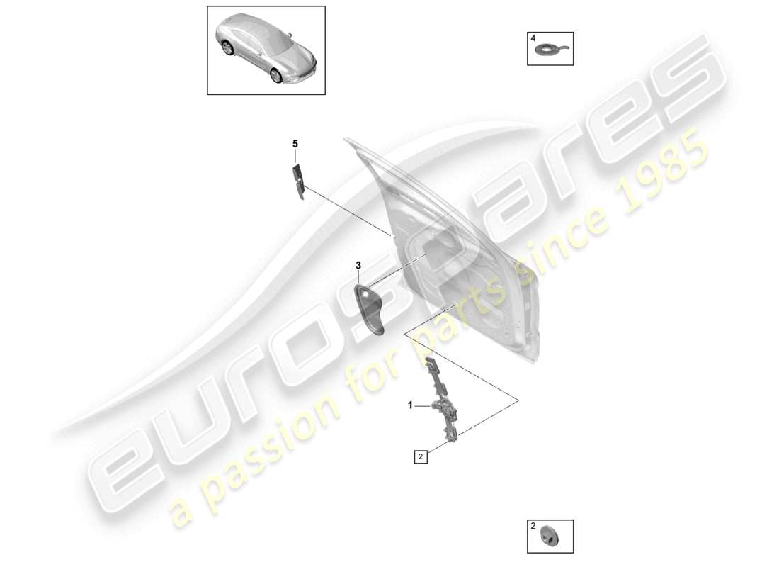 porsche 2021 (panamera 971-1) alzacristalli anteriore porta diagramma delle parti