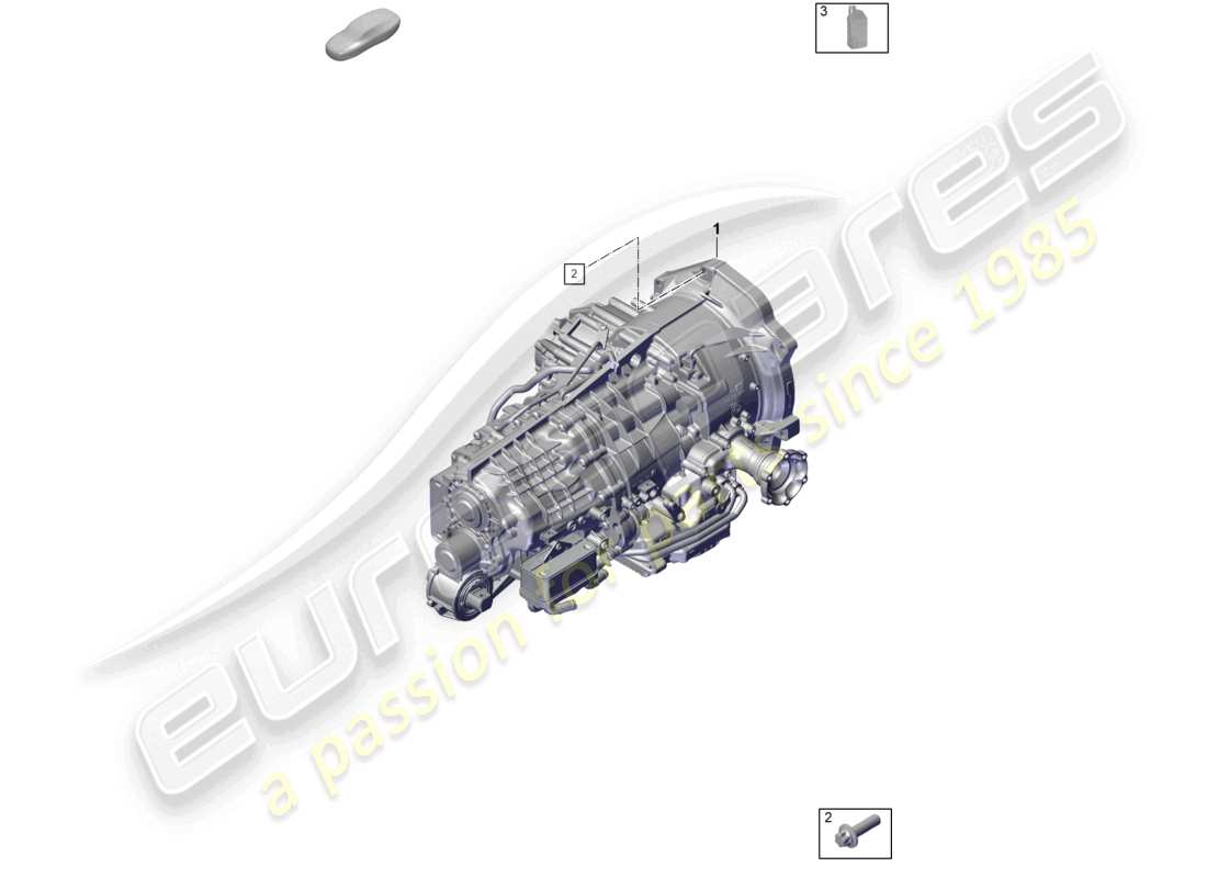 porsche 2022 (992-1 gt3/rs/st) 7-speed cambio a doppia frizione - pdk - diagramma fluido trasmissione