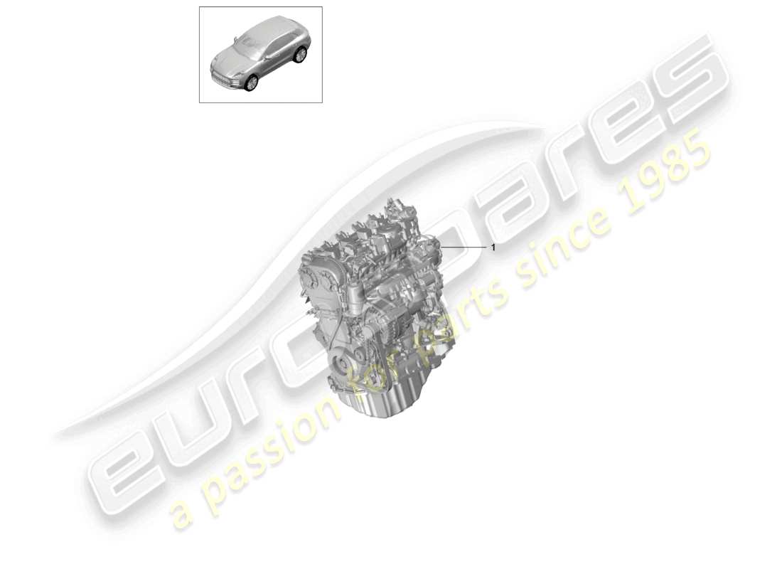 porsche 2021 (macan) schema delle parti del motore di ricambio (completo)