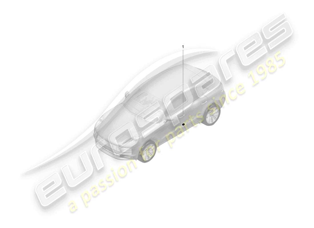 porsche 2021 (macan) targhetta dati per la pressione dei pneumatici usa canada d - mj 2022>>diagramma dei componenti messico