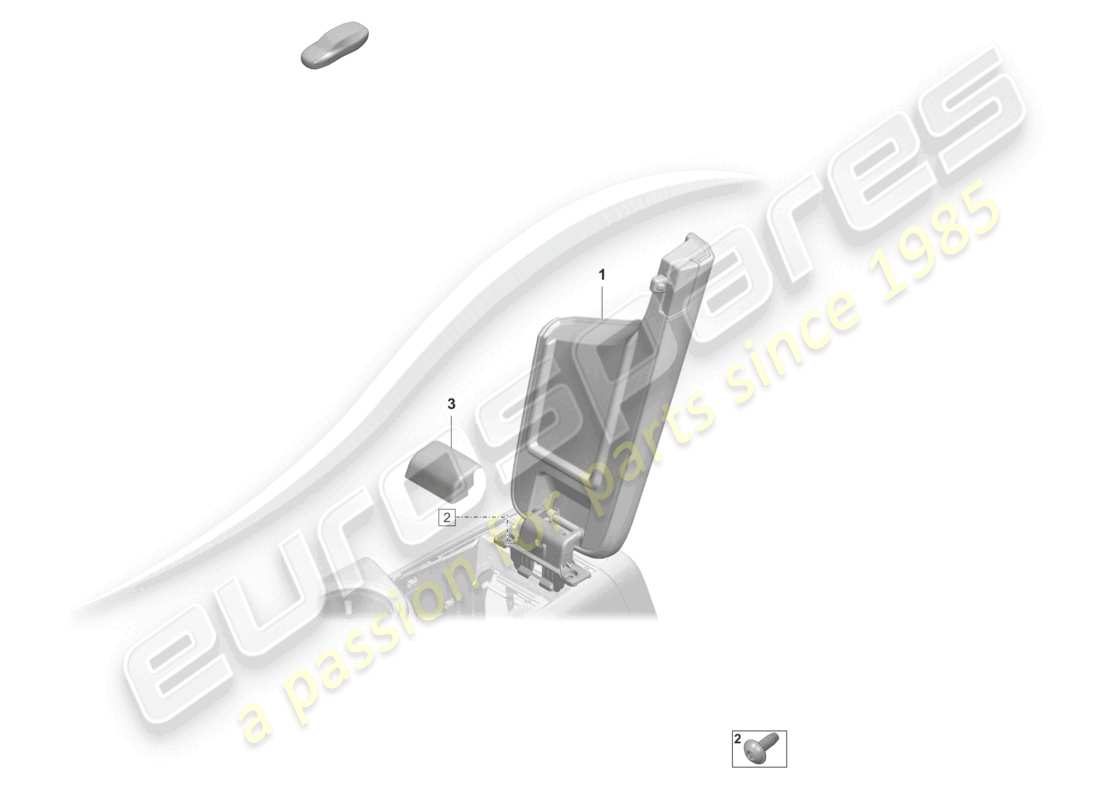 porsche 2021 (taycan 9j1-1) bracciolo diagramma delle parti