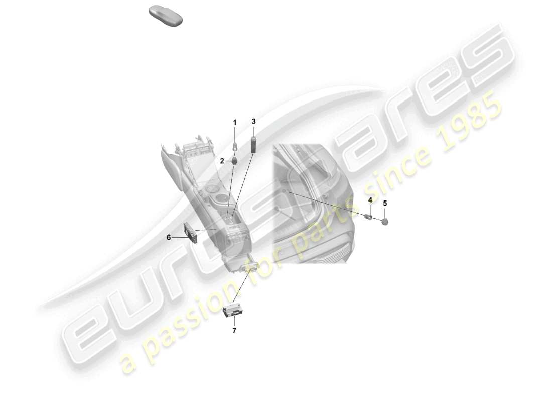 porsche 2026 (taycan 9j1-2) presa interfaccia multimediale diagramma delle parti