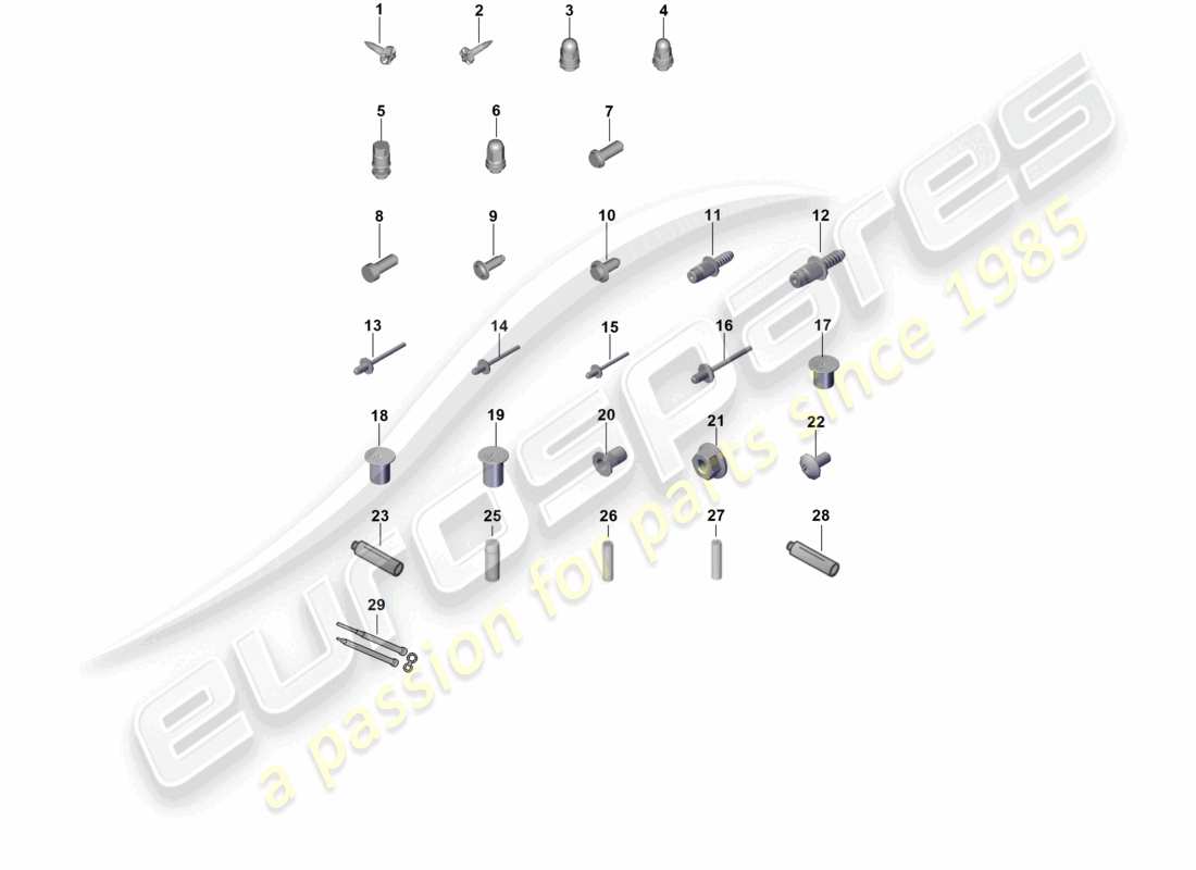 porsche 2024 (cayenne e3 9ya/9yb) diagramma delle parti della carrozzeria dell'auto