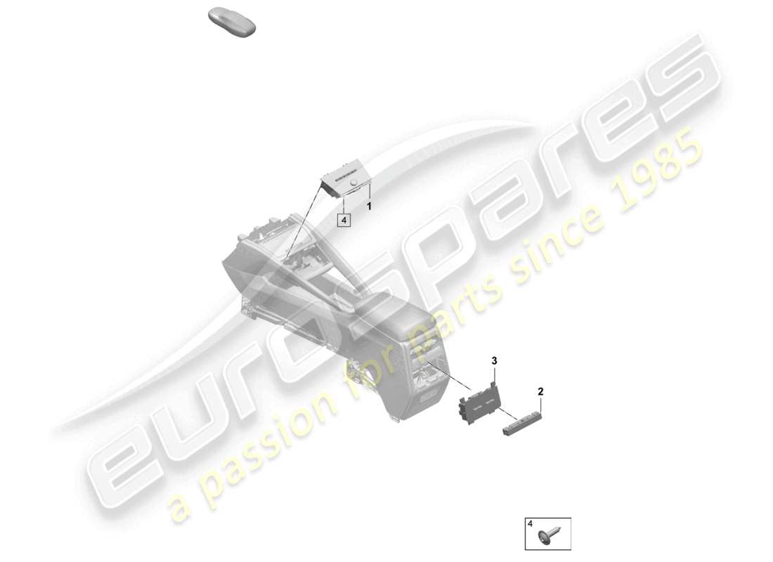 porsche 2025 (macan-e) pannello di controllo dell'aria condizionata diagramma delle parti