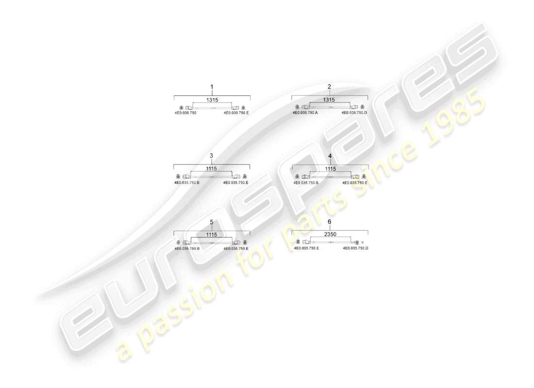 porsche 2021 (macan) linea di collegamento computer centrale diagramma delle parti
