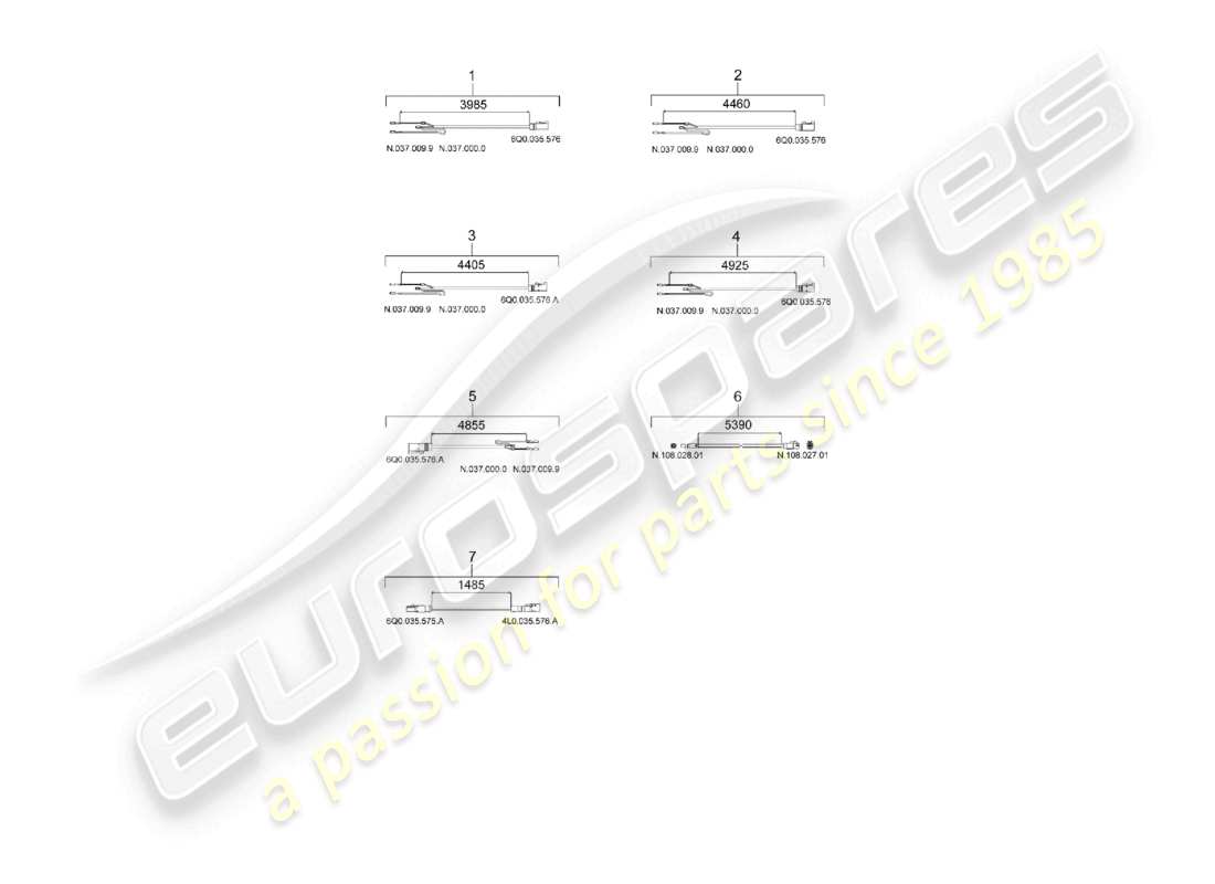 porsche 2021 (macan) linea di collegamento per veicoli con telecamera per la retromarcia e park assist vista dall'alto reale schema delle parti
