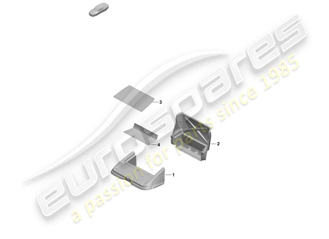 porsche 2025 (taycan 9j1-2) rivestimento sedili posteriori - sedili posteriori diagramma delle parti