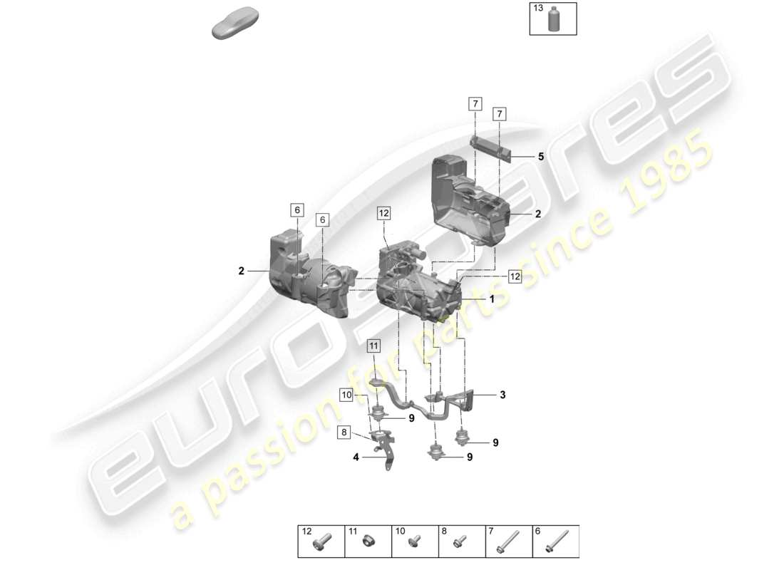 porsche 2025 (taycan 9j1-2) compressore aria condizionata a/c con singole parti diagramma delle parti