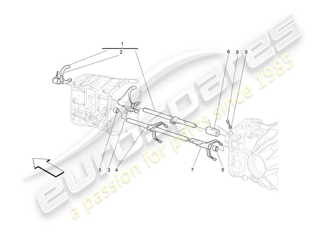 maserati granturismo mc stradale (2011) controlli interni diagramma delle parti