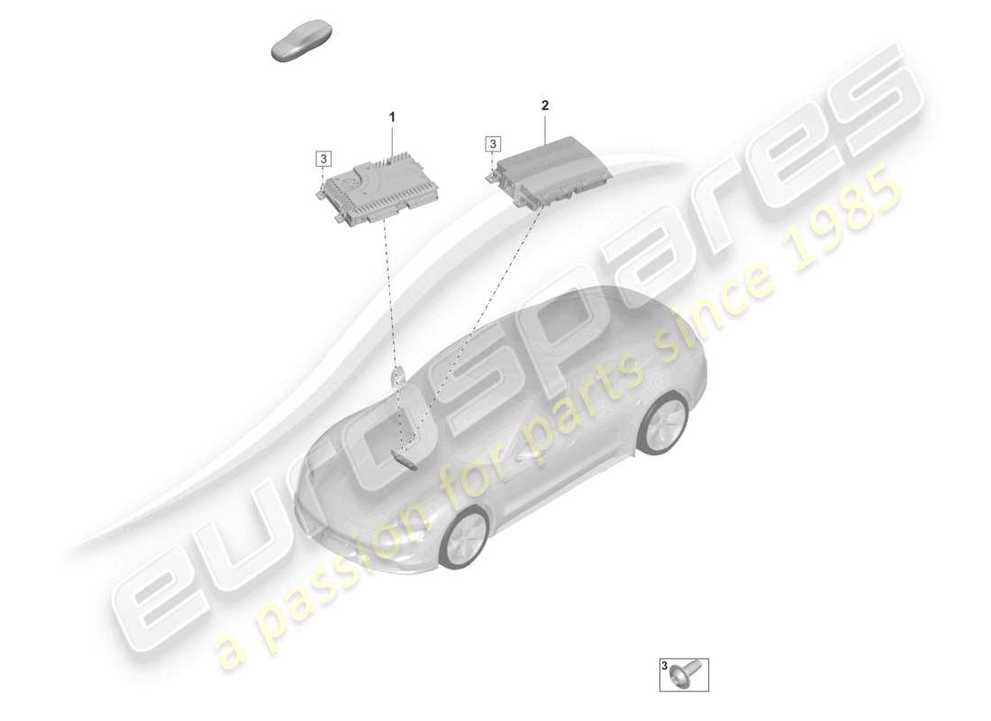 porsche 2020 (taycan 9j1-1) amplificatori diagramma delle parti