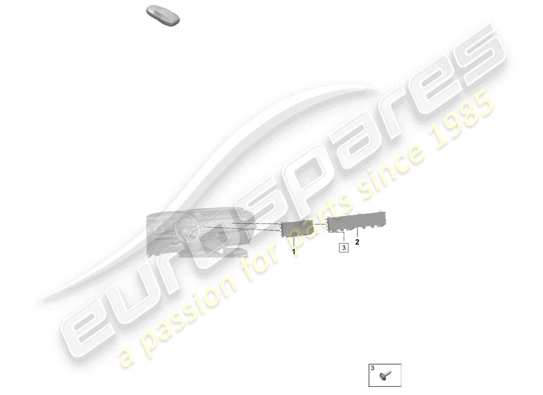 porsche 2025 (macan-e) display schema delle parti