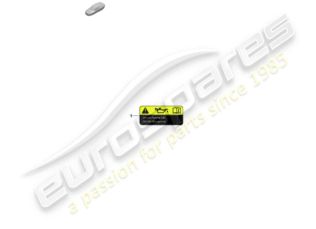 porsche 2021 (panamera 971-2) diagramma delle parti dell'olio motore adesivo