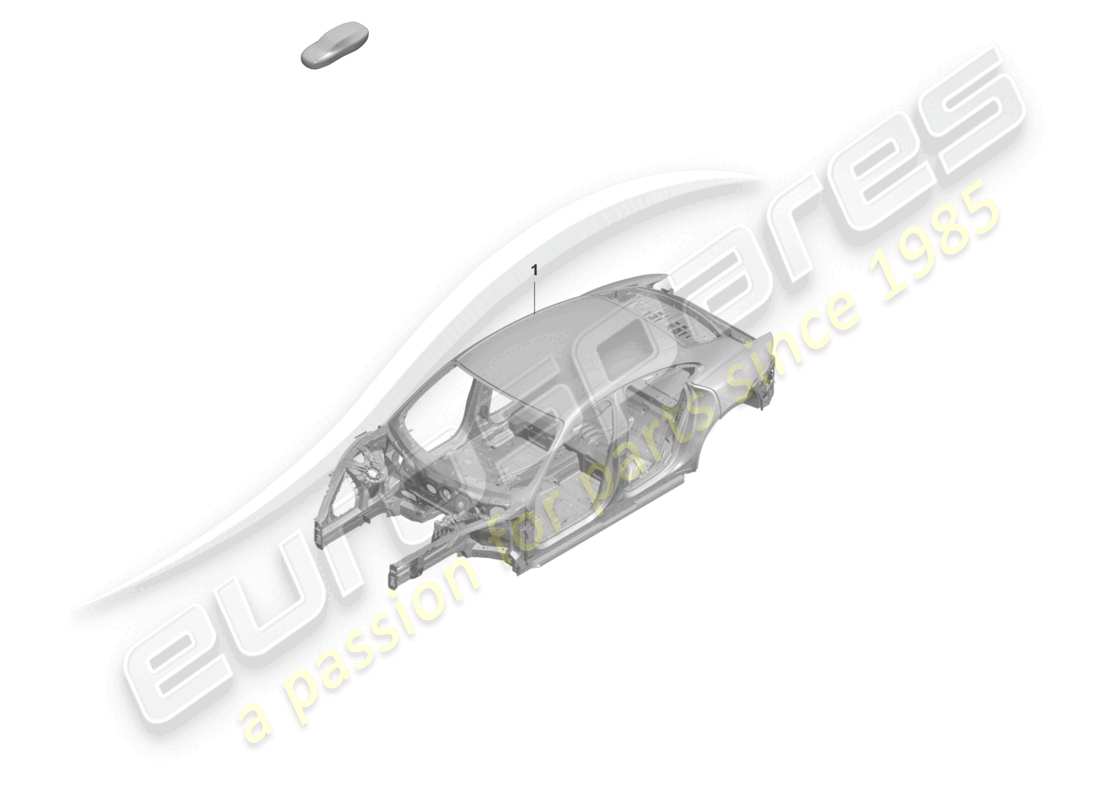 porsche 2020 (taycan 9j1-1) schema delle parti della carrozzeria