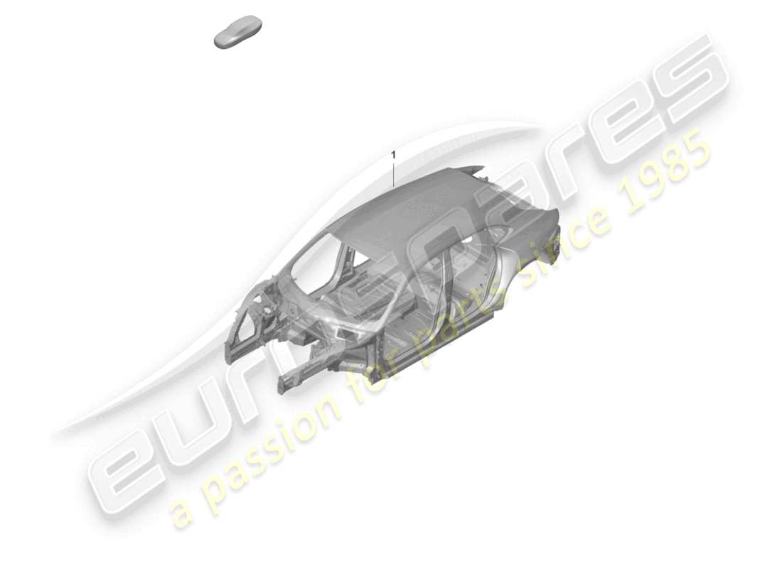 porsche 2020 (taycan 9j1-1) schema delle parti della carrozzeria