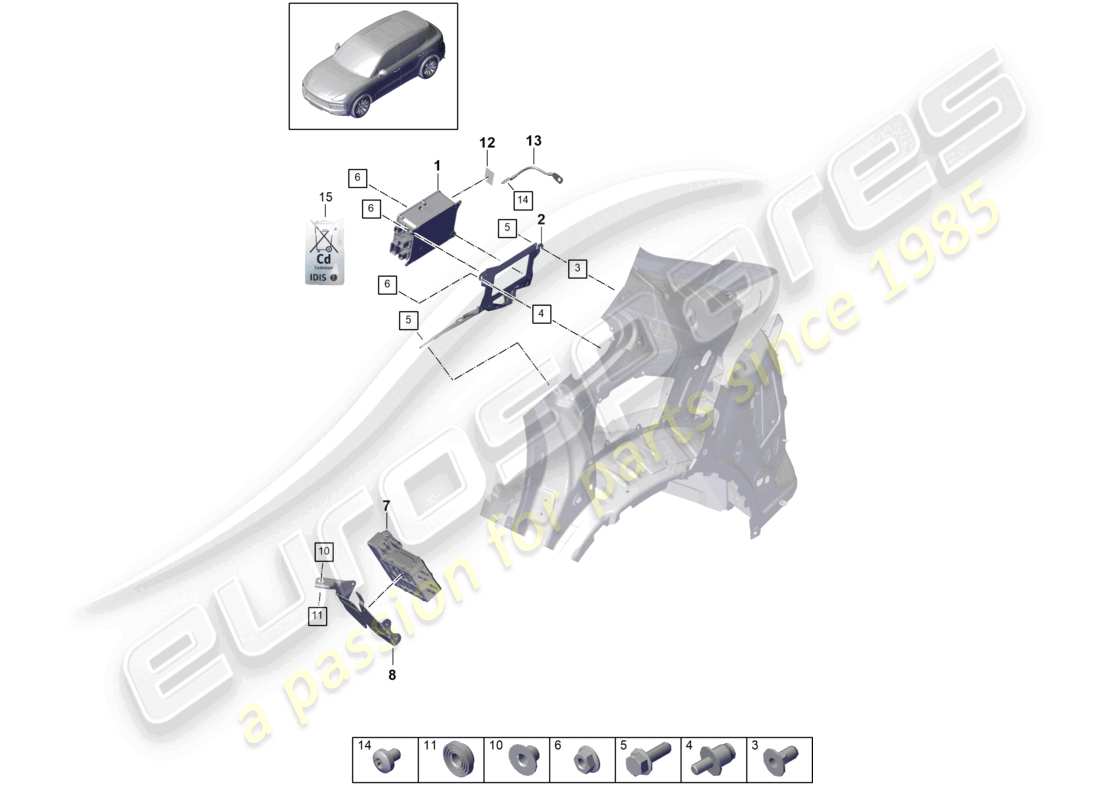 porsche 2022 (cayenne e3 9ya/9yb) schema elettrico del caricabatterie per scambiatore di calore per batterie ad alta tensione