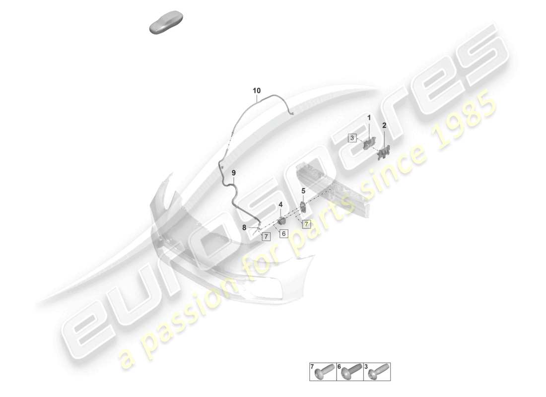 porsche 2021 (panamera 971-2) singole parti per veicoli con sistema di visione notturna schema delle parti