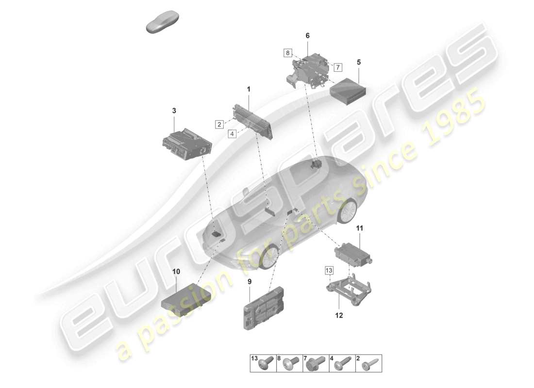 porsche 2021 (panamera 971-2) microfono per display del computer centrale interfaccia multimediale lettore di chip card per sistema di pedaggio stradale amplificatori mobile d >>- mj 2021 schema delle parti