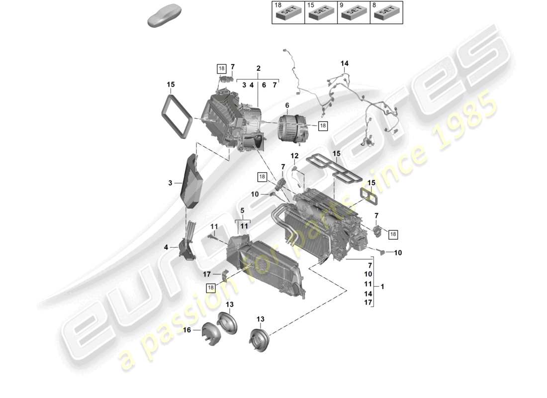 diagramma della parte contenente il codice parte 8k0898540