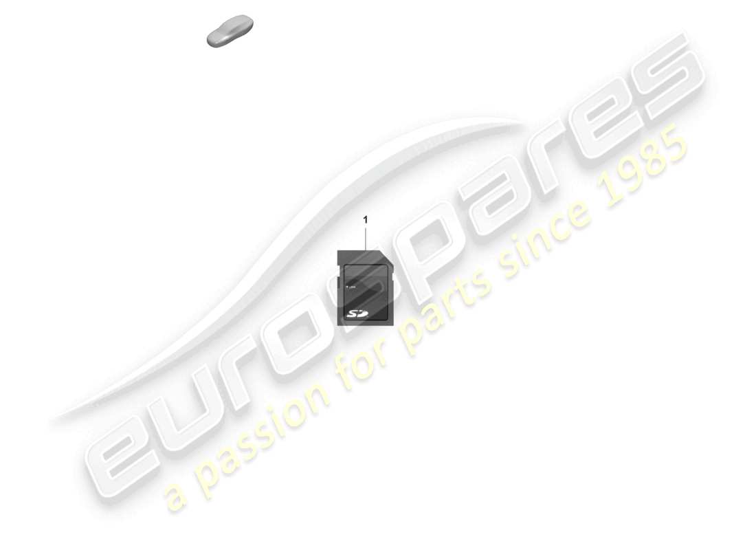 porsche 2022 (992-1 gt3/rs/st) scheda di memoria sd per l'aggiornamento dei dati di navigazione diagramma delle parti