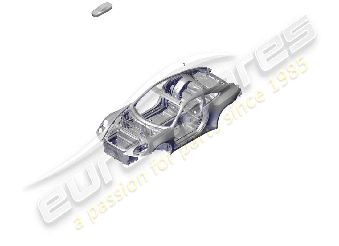 porsche 2022 (992-1 gt3/rs/st) schema delle parti della carrozzeria