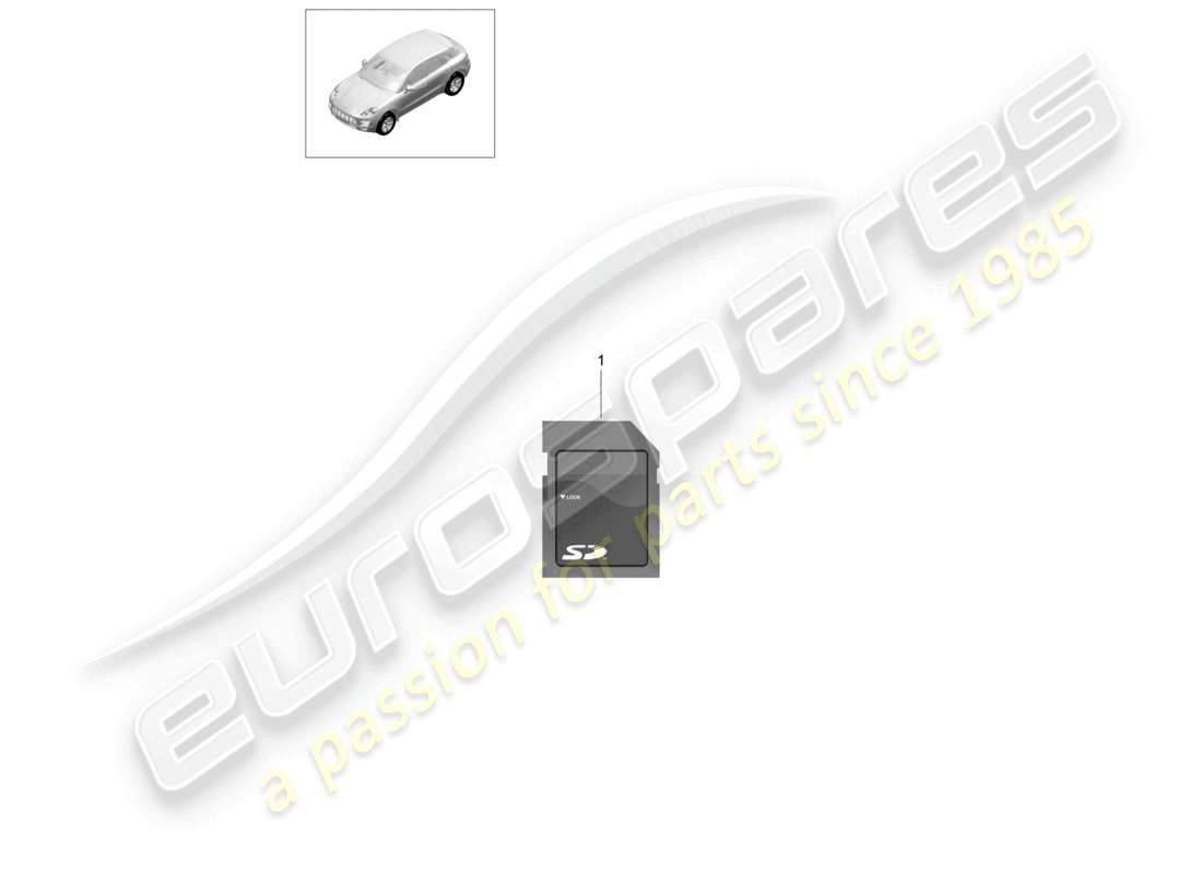 porsche 2021 (panamera 971-1) scheda sd software sistema di navigazione diagramma delle parti