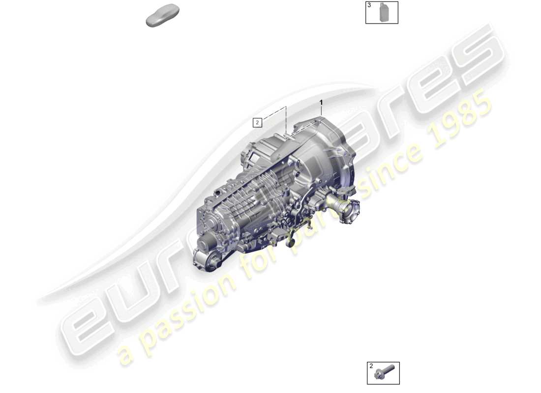 porsche 2024 (992-2 gt3/rs/st) cambio manuale fluido di trasmissione diagramma delle parti