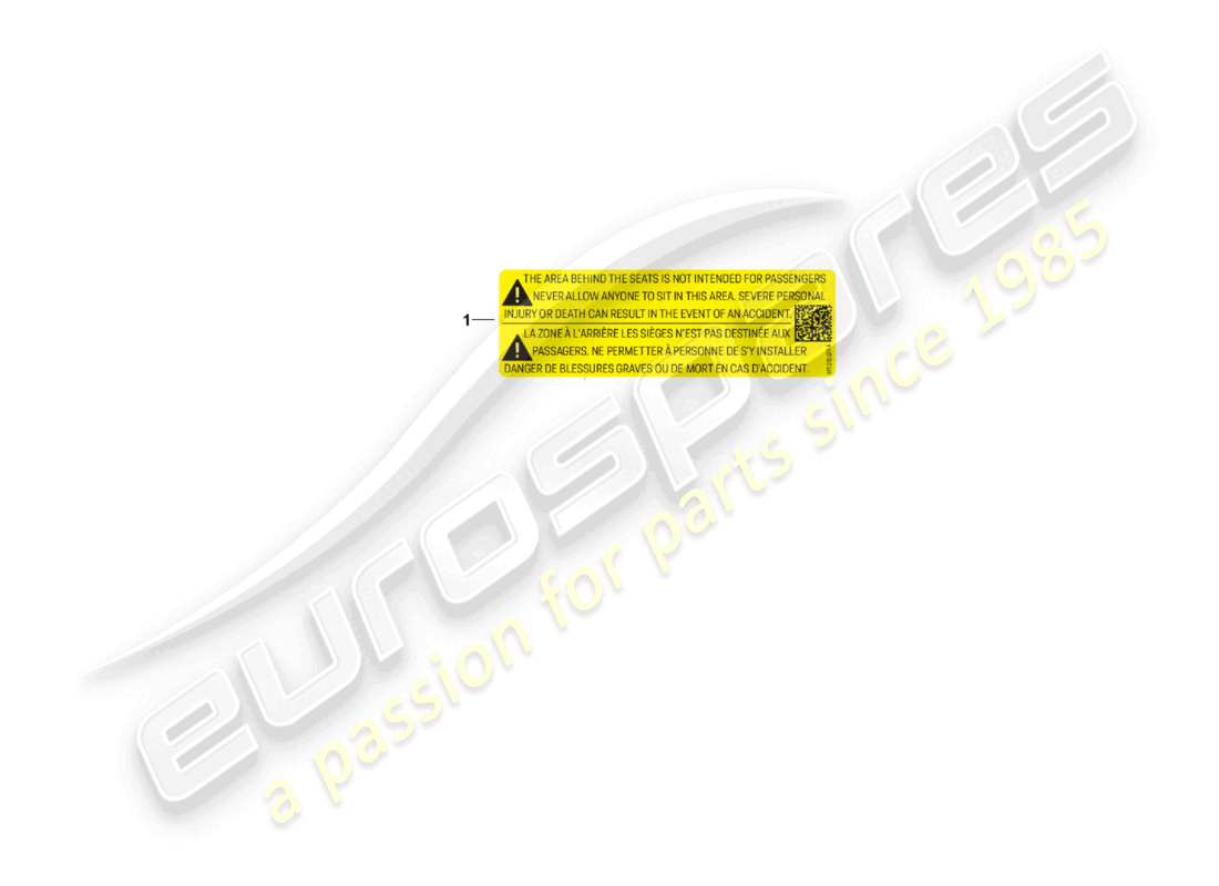 porsche 2022 (992-1 gt3/rs/st) segnali/avvisi sedile diagramma delle parti