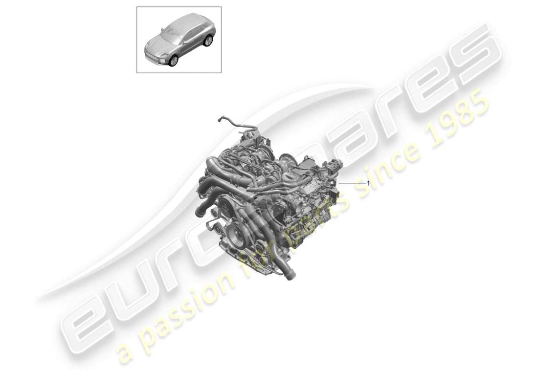 porsche 2021 (macan) schema delle parti del motore di ricambio (completo)