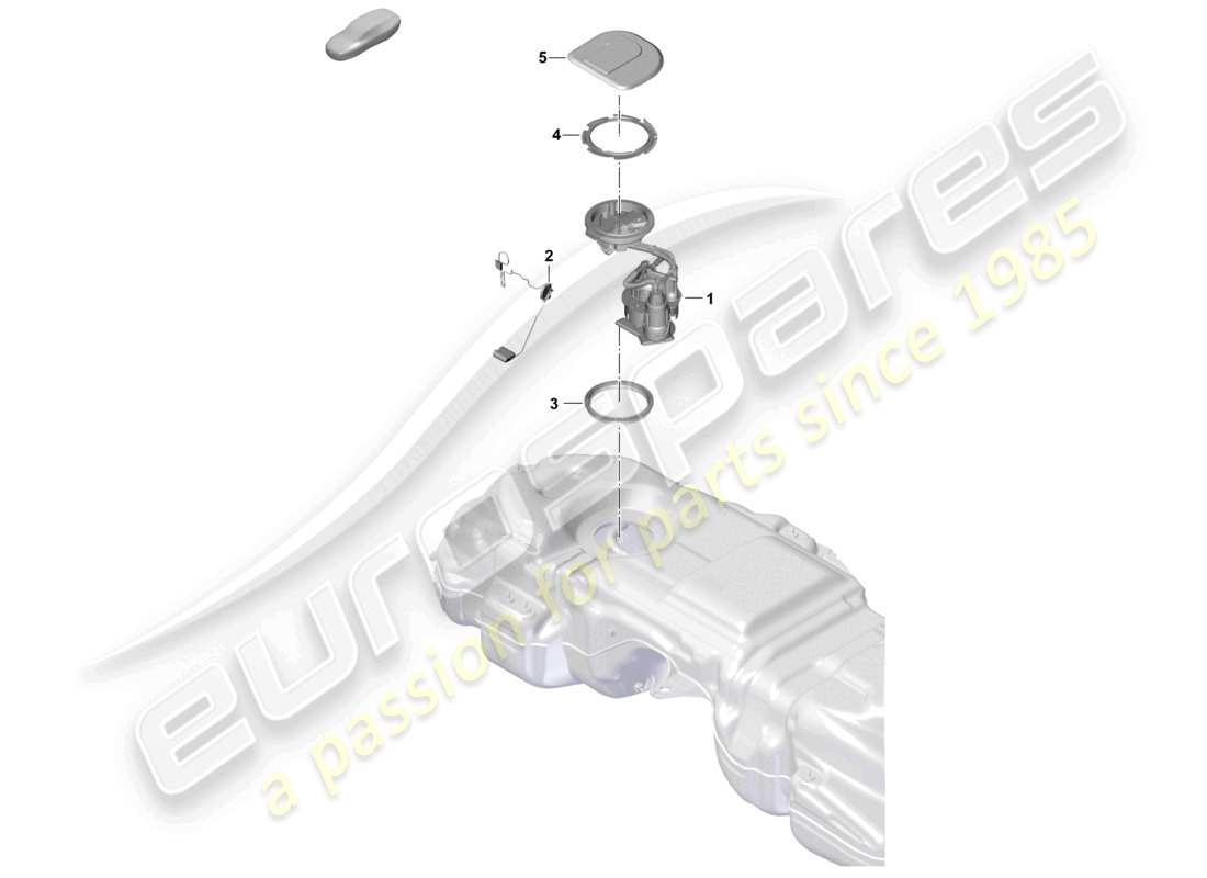 porsche 2025 (cayenne e3 pa) serbatoio del carburante pompa del carburante d >>- mj 2024 diagramma delle parti
