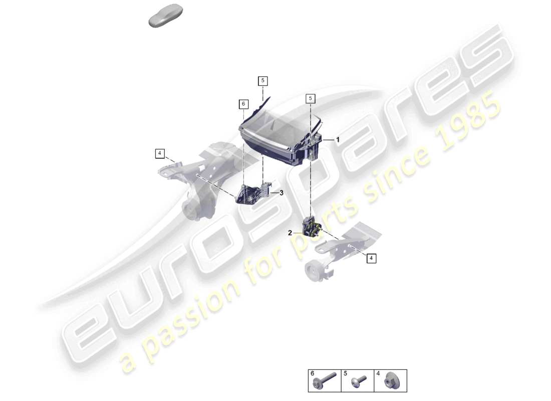 porsche 2026 (cayenne e3 pa) schema delle parti del display head-up