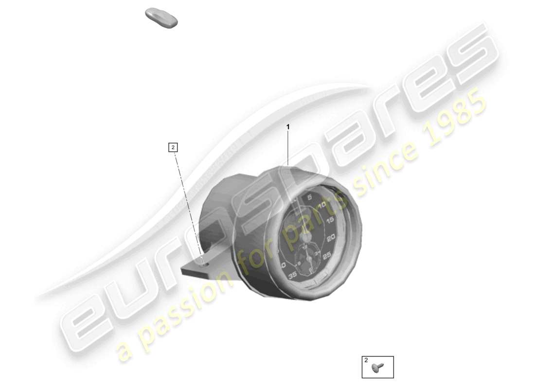 porsche 2021 (718 cayman gt4) diagramma delle parti del cronometro