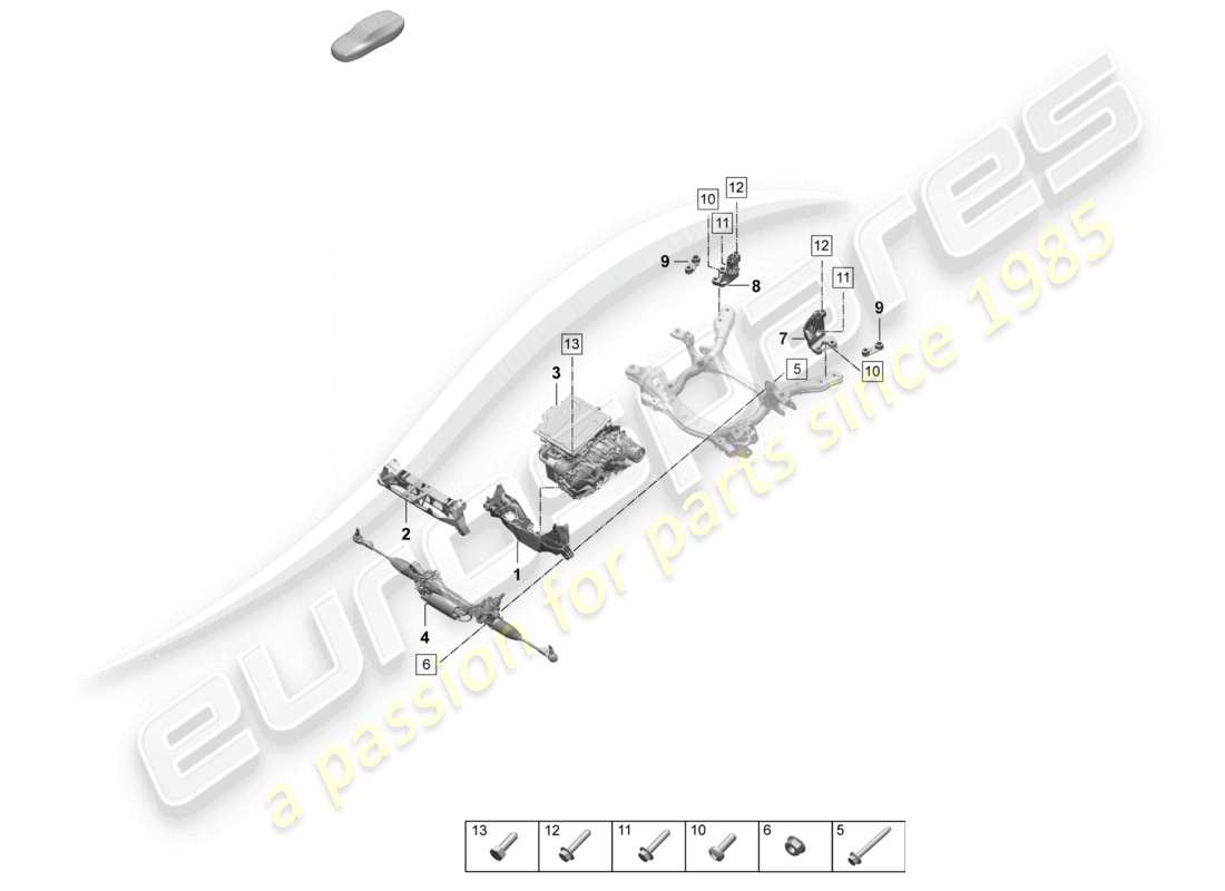 diagramma della parte contenente il codice parte paf910491