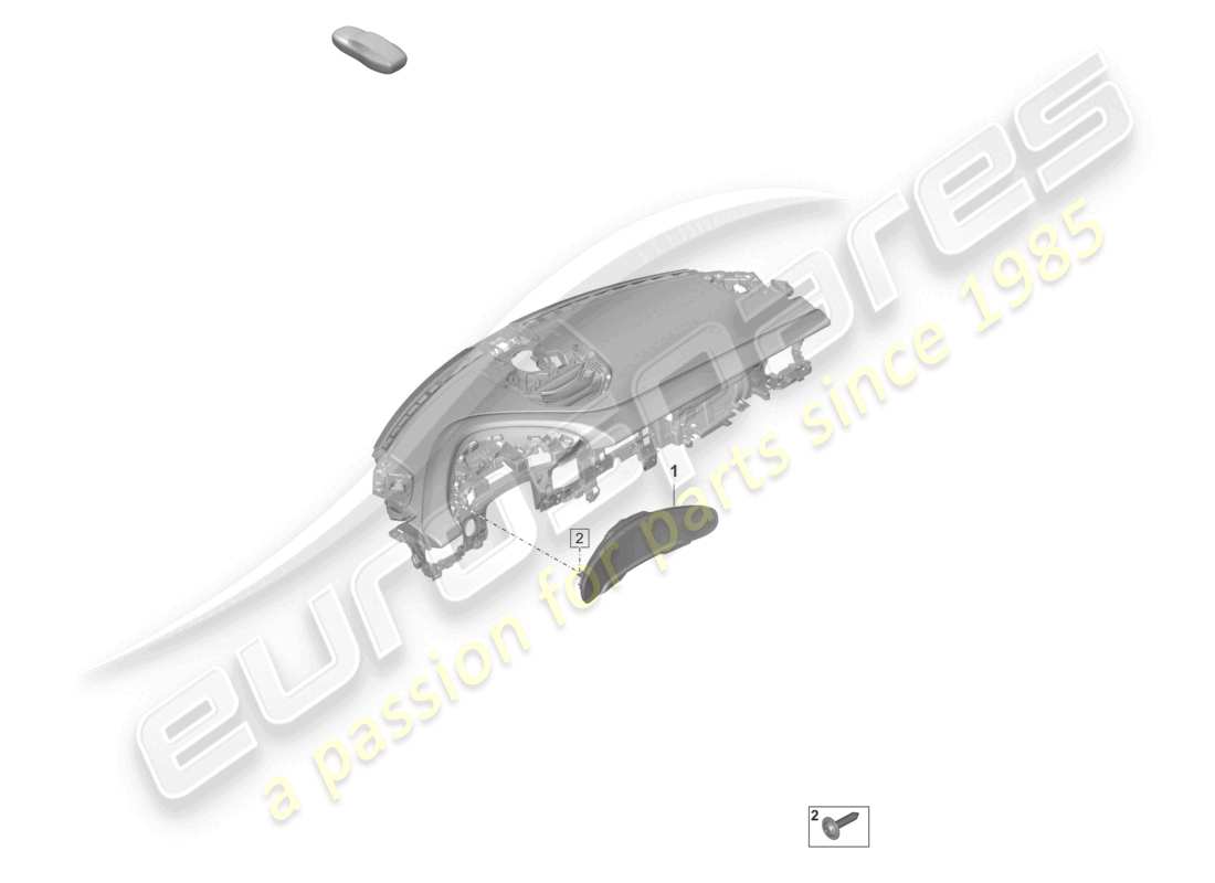 porsche 2021 (taycan 9j1-1) strumento combinato d >>- mj 2020 diagramma delle parti