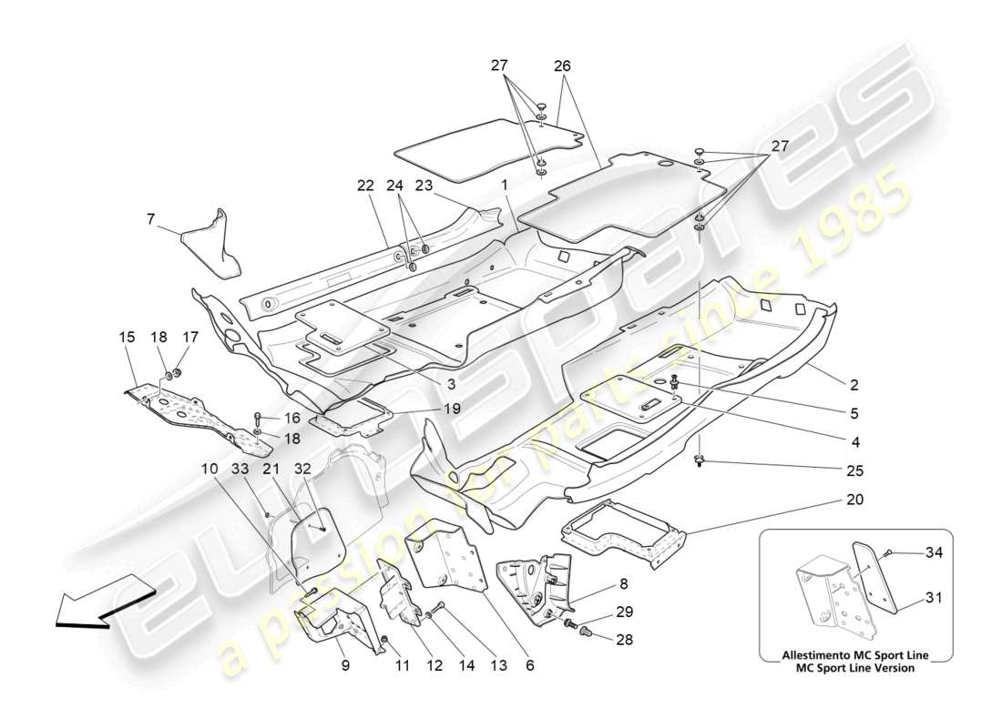 diagramma della parte contenente il codice parte 969653313