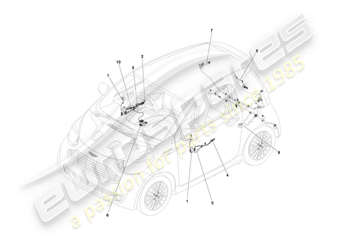 diagramma della parte contenente il numero della parte ay2y-14a205-bb