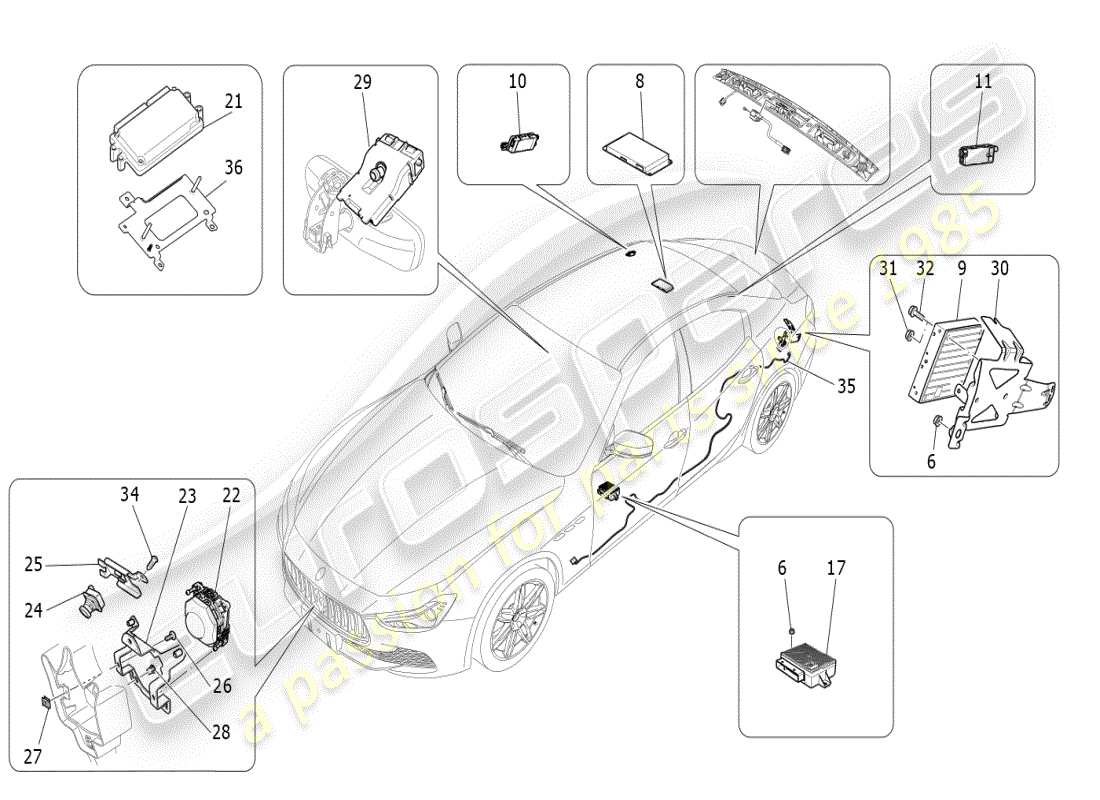 maserati ghibli (2019) diagramma delle parti del sistema it