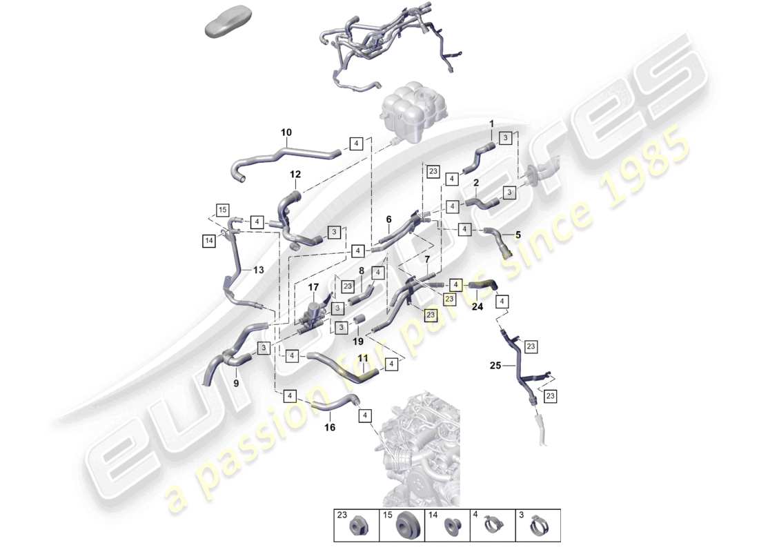 diagramma della parte contenente il codice parte pab819342